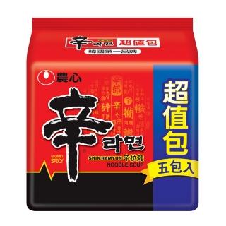 【NONG SHIM】農心辛拉麵超值包600gX5袋組