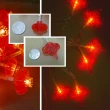 【北熊の天空】中國結燈串 10米 紅燈籠 新年裝飾燈 彩燈 串燈 過年氣氛佈置 led造型燈串(Led春節裝飾燈串)