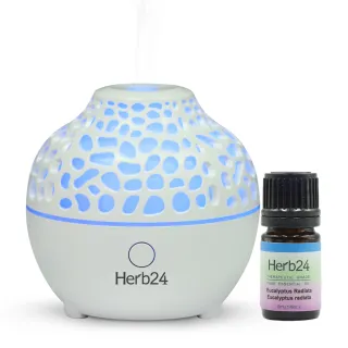 【草本24】Herb24 珊瑚超音波負離子水氧機｜加贈：澳洲尤加利精油5ml(享保固６個月 交換禮物 聖誕禮物)