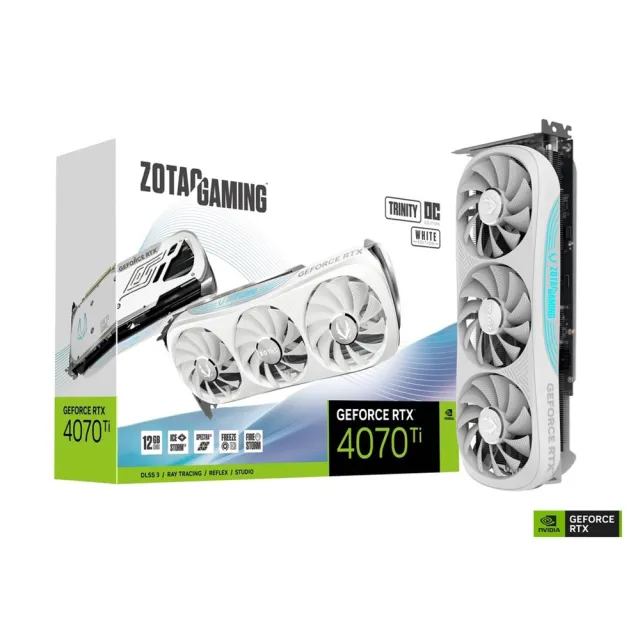 ZOTAC 索泰】GAMING GeForce RTX 4070 Ti Trinity OC White Edition