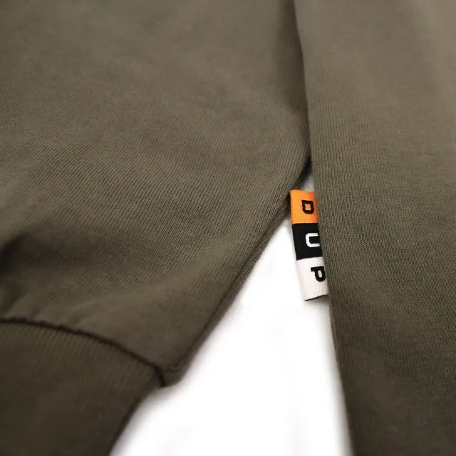 【DeveUP】『DeveUP』棉質長袖圓領LOGO-TEE(產品編號 : D02416 可可啡)