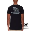 【Mammut 長毛象】Massone T-Shirt Men No Ceiling 有機棉機能短袖T恤 男款 黑色 #1017-05201