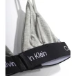 【Calvin Klein 凱文克萊】CK1996 無鋼圈 無襯墊 三角內衣 比基尼內衣 黑 灰(QF7217E)