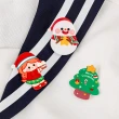 【芬菲文創】聖誕節可愛胸針 筆袋書包手帕別針聖誕老人徽章小禮物(16入)