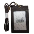 【SNOW.bagshop】證件夾卡夾活動掛式(100%進口牛皮革輕便易攜帶可一張照片二張證件信用卡)