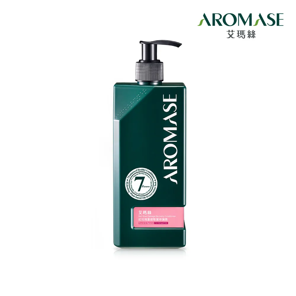 【Aromase 艾瑪絲】紅玫瑰重建髮質修護素400ml(草本養護/髮絲強韌/需沖洗)