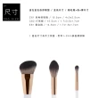 【RIVAU BEAUTY】極簡白色刷具系列 修容刷具3隻組(新型柔軟纖維毛化妝刷 鼻影刷 打亮刷 暈染刷)