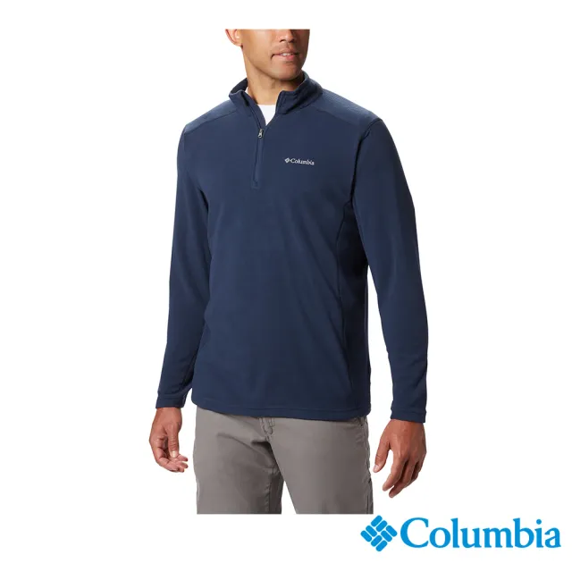 【Columbia 哥倫比亞 官方旗艦】男款- Omni-Shade 防曬50刷毛半開襟上衣-3色(UAE65580/GF)