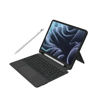 【Penoval】AX iPad觸控筆+eiP Magnetix iPad 鍵盤超值組(適用iPad 10/Air/Pro/7/8/9)