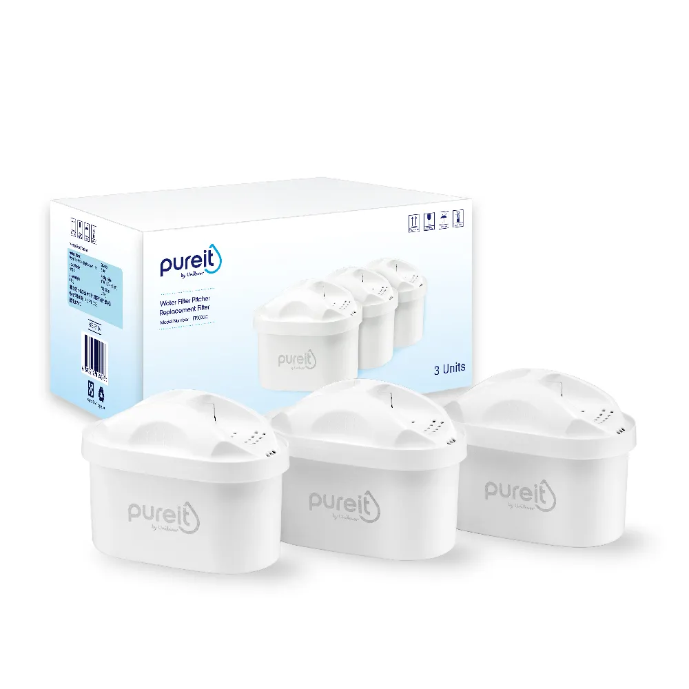 【Unilever 聯合利華】Pureit PX3000即淨濾水壺2.5L去水垢PLUS濾芯(3入組)