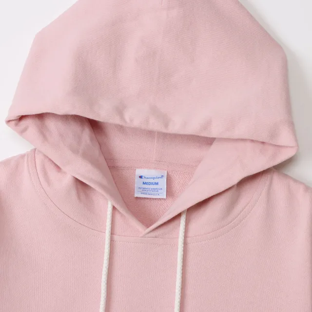 【Champion】官方直營-女款-小C刺繡連帽上衣-粉紅色(CW-T108-911)