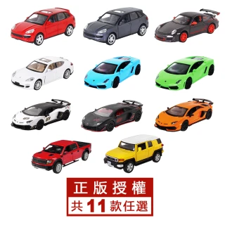 【KIDMATE】1:32原廠正版授權聲光迴力合金車-C(ST安全玩具 迴力車跑車模型燈光音效玩具車)