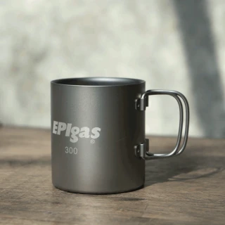 【EPIgas】鈦金屬雙層杯 M T-8104(杯子.炊具.戶外登山露營用品、鈦金屬)