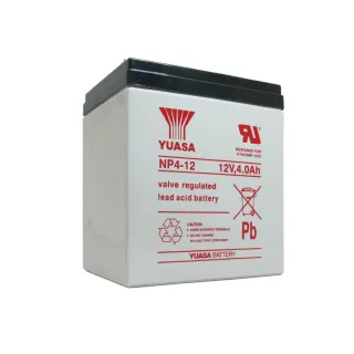 【湯淺】YUASA湯淺NP4-12閥調密閉式鉛酸電池12V4Ah(不漏液 免維護 高性能 壽命長)