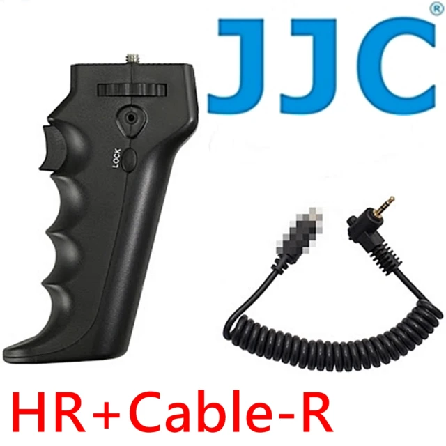 【JJC】相機槍把手把手柄HR+Cable-R相容富士Fujifilm原廠RR-90快門線(攝影把手 相機連接線)