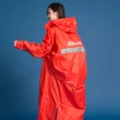 【OutPerform】頂峰 全方位太空背包雨衣-長版(橘紅)