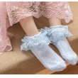 【橘魔法】（5雙組）薄款透氣網眼蕾絲短襪 (襪子短襪襪女童白色襪子禮服搭配)