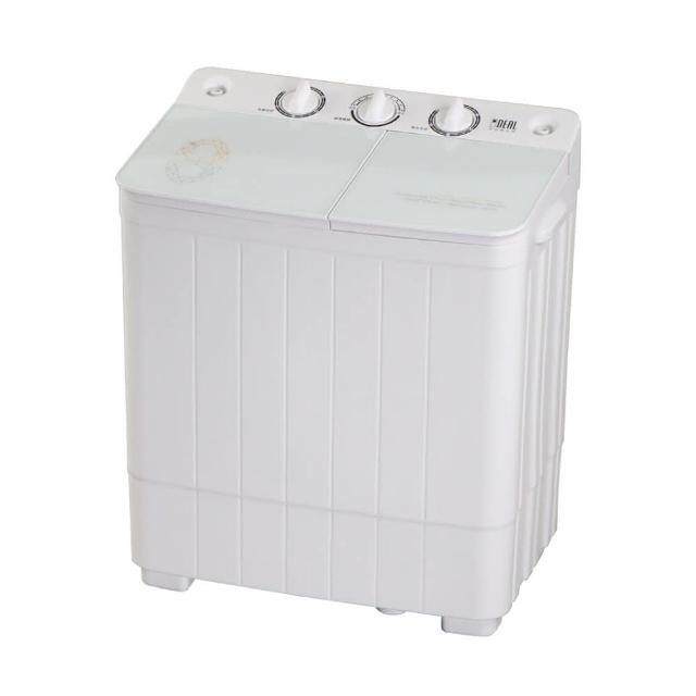 【IDEAL 愛迪爾】4.2公斤洗脫定頻直立式雙槽迷你洗衣機-雪鑽機(E0732W)