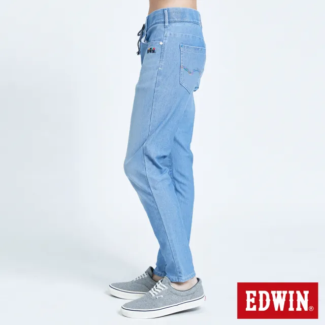 【EDWIN】男裝 JERSEYS EJ6冬奧款錐形迦績長褲(重漂藍)