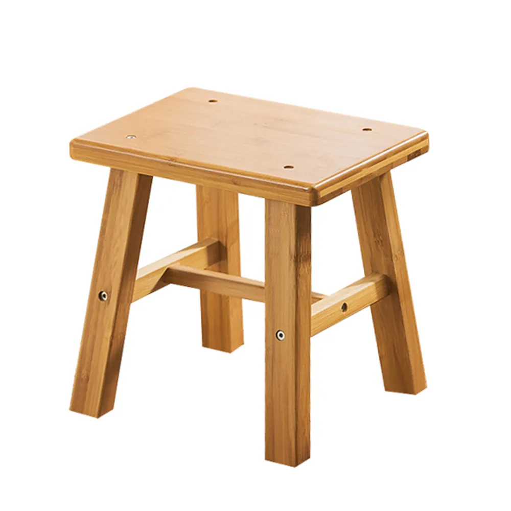 【HappyLife】楠竹方形椅凳 小號 YV9955(椅子 凳子 換鞋凳 擱腳凳 小凳子 童軍椅 露營野餐)