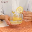 【Caldo 卡朵生活】夏日檸檬耐熱玻璃馬克杯(附蓋+匙)