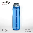 【CONTIGO】Tritan彈蓋吸管瓶710cc-深藍(防塵/防漏)