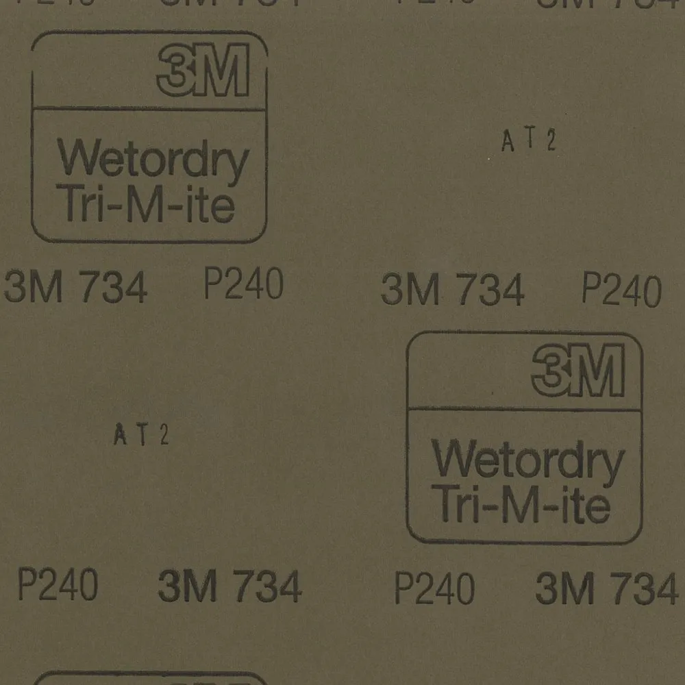 【3M】高耐磨乾濕雙用砂紙5張-240號