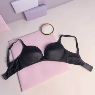 【瑪登瑪朵】Soft Up無鋼圈無痕內衣 B-D罩杯(深海黑)