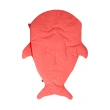 【BabyBites 鯊魚咬一口】西班牙設計-純棉嬰幼兒多功能睡袋-星空鯊魚 紅珊瑚(標準版)