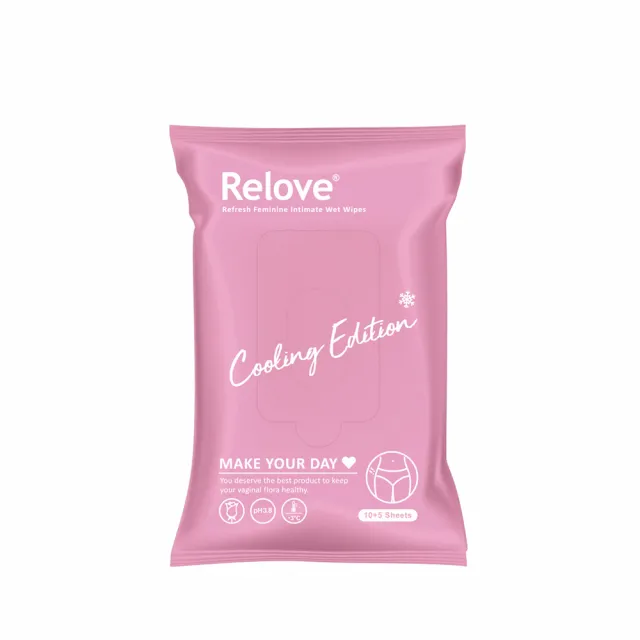 【Relove】30秒私密肌弱酸清潔濕紙巾2款任選 綠茶香氛/微涼玫瑰(10+5抽/包  私密清潔)