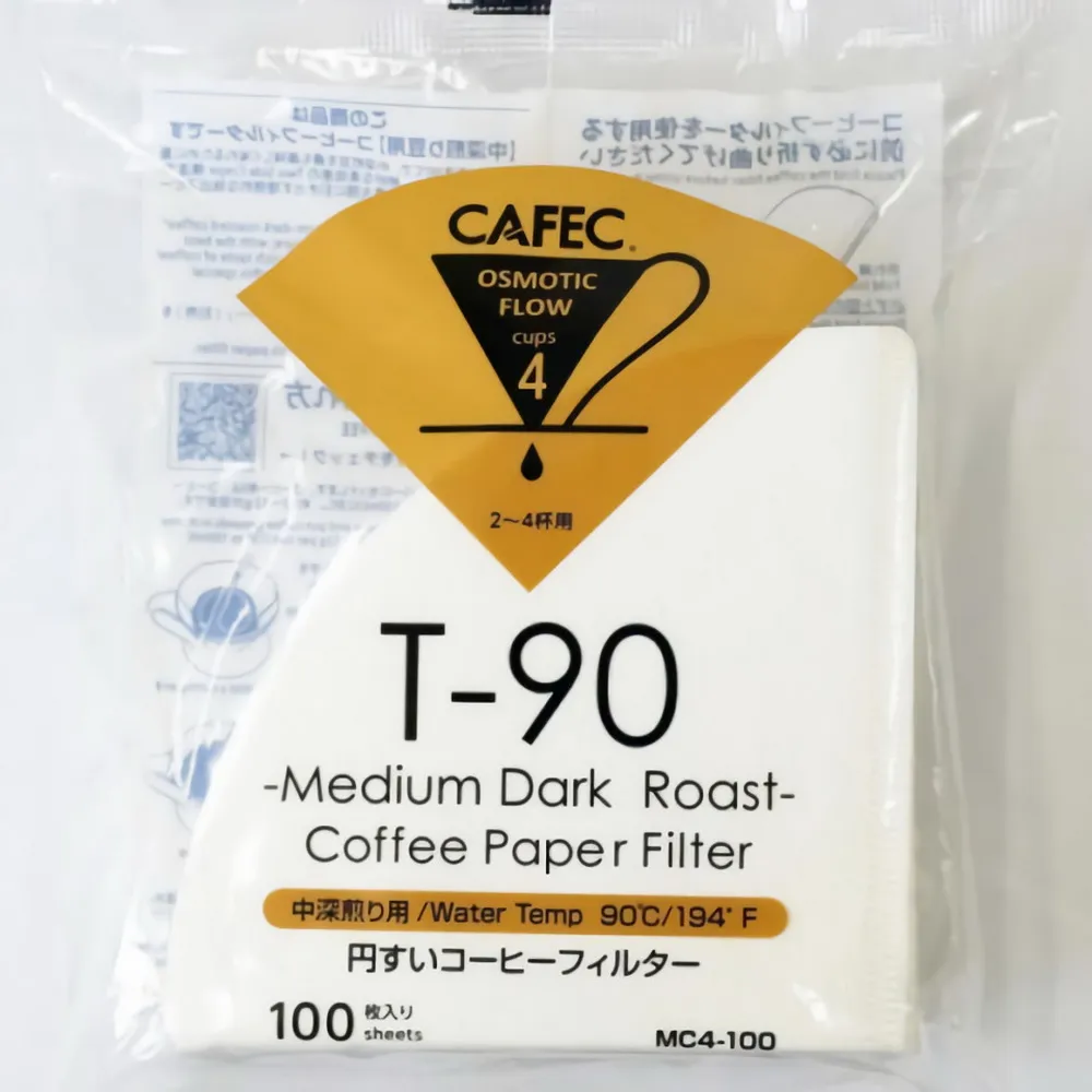 【日本三洋產業CAFEC】總代理  CAFEC 中深焙專用錐形濾紙2-4人份(MC4-100W)