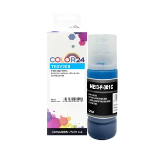 【Color24】for EPSON T03Y200/70ml 藍色相容連供墨水(適用 L4150/L4160/L6170/L6190/L14150)