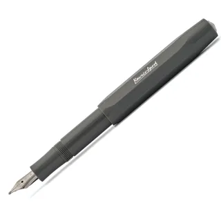 【KAWECO】SKYLINE SPORT系列 灰褐色 銀白尖 鋼筆(Grey 灰)