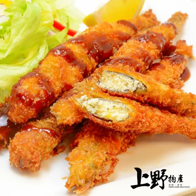 【上野物產】裹粉酥炸黃金抱卵柳葉魚 x4包(200g±10%/包)