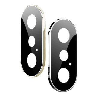 iPhone X XS 電鍍金屬手機鏡頭框保護貼(3入 iPhoneXS手機殼 iPhoneX手機殼)