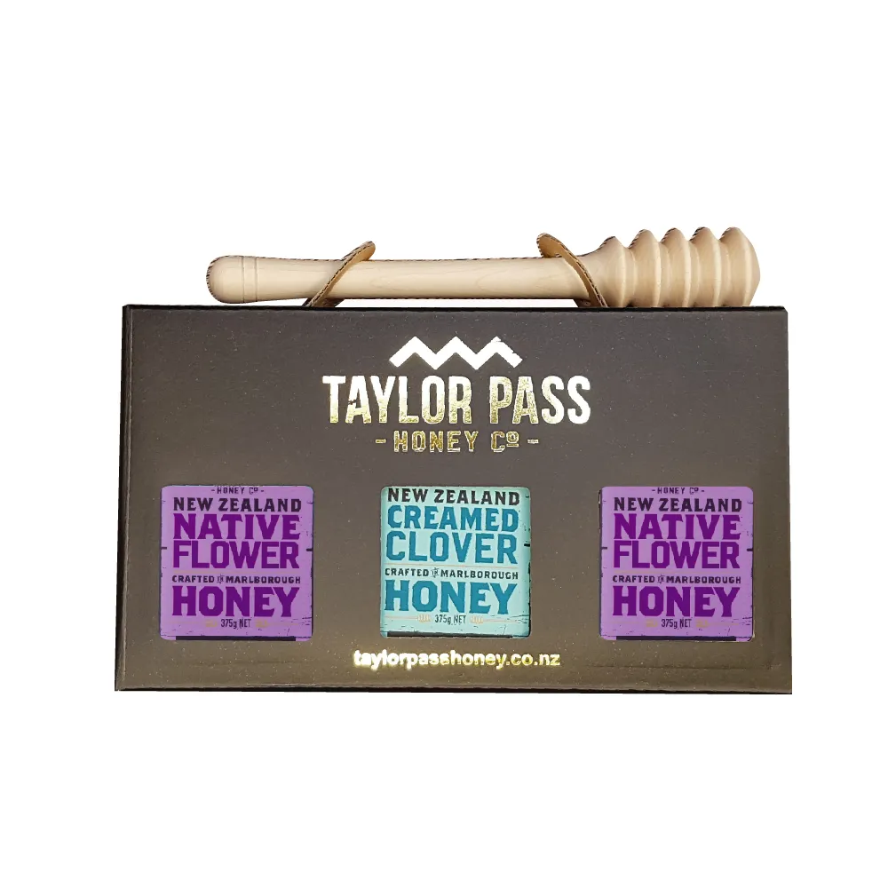 【壽滿趣TaylorPass】紐西蘭蜂蜜禮盒(三葉草375g+百花蜂蜜375g)