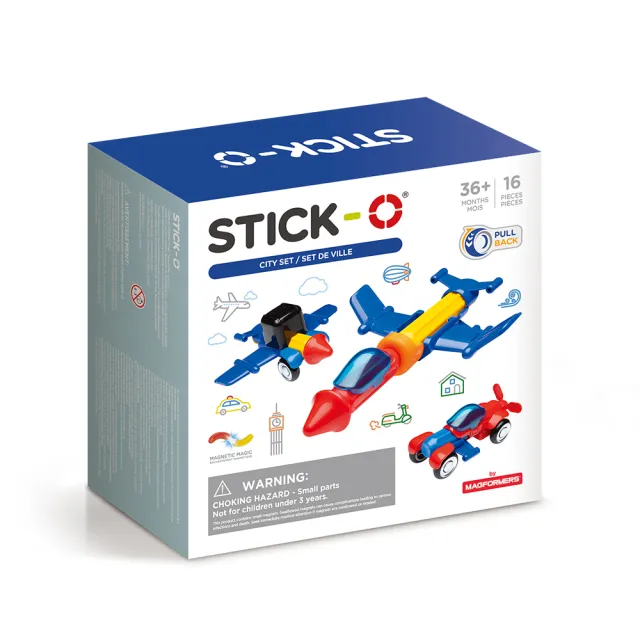 【Sticko】磁性棒-迴力運輸車