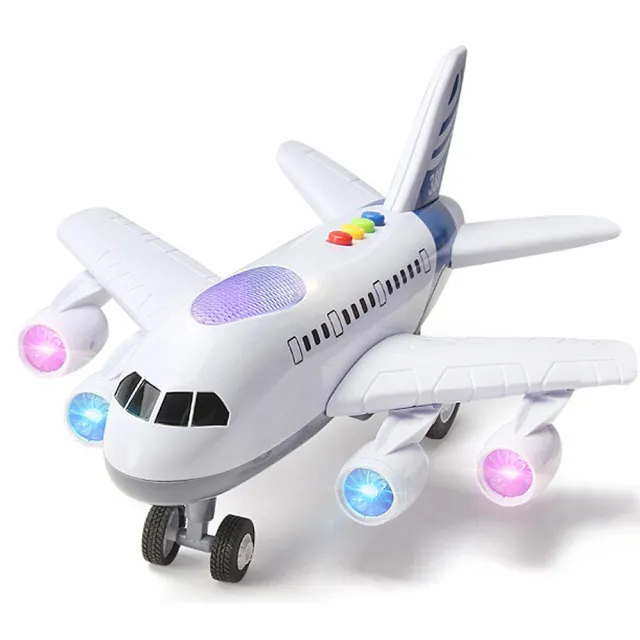 【孩子國】炫光音樂模型飛機 /滑行客機(會講故事)（其他規格）