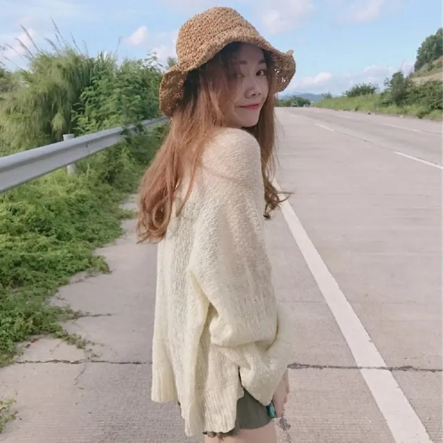 【AS 梨卡】女裝 外套 罩衫 薄外套 防曬外套 夏天外套 罩衫外套 海邊 泳衣 泳裝 C6460