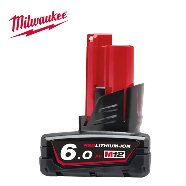 【Milwaukee 美沃奇】12V鋰電池 6.0AH-M12B6 原廠公司貨