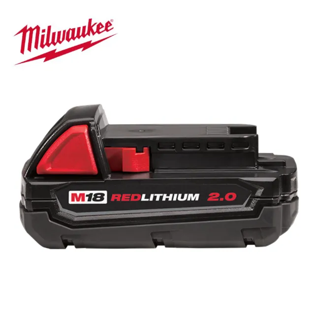 【Milwaukee 美沃奇】18V鋰電池 2.0AH-M18B2 原廠公司貨
