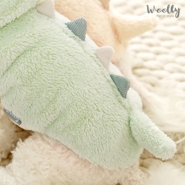 【WOOLLY】萌獸刷毛背心恐龍裝(韓系狗狗衣服/狗狗背心)
