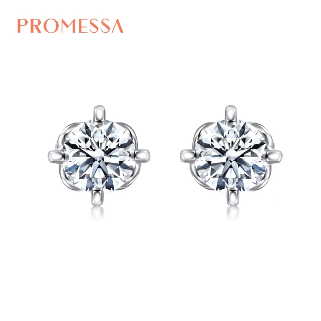 【PROMESSA】40分 18K金 同心系列 鑽石耳環