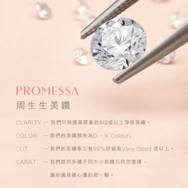 【PROMESSA】40分 18K金 同心系列 鑽石耳環(一對)