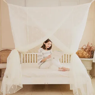【凱蕾絲帝】台灣製造-開三門150*200*200公分加高可站立針織蚊帳(雙色可選)