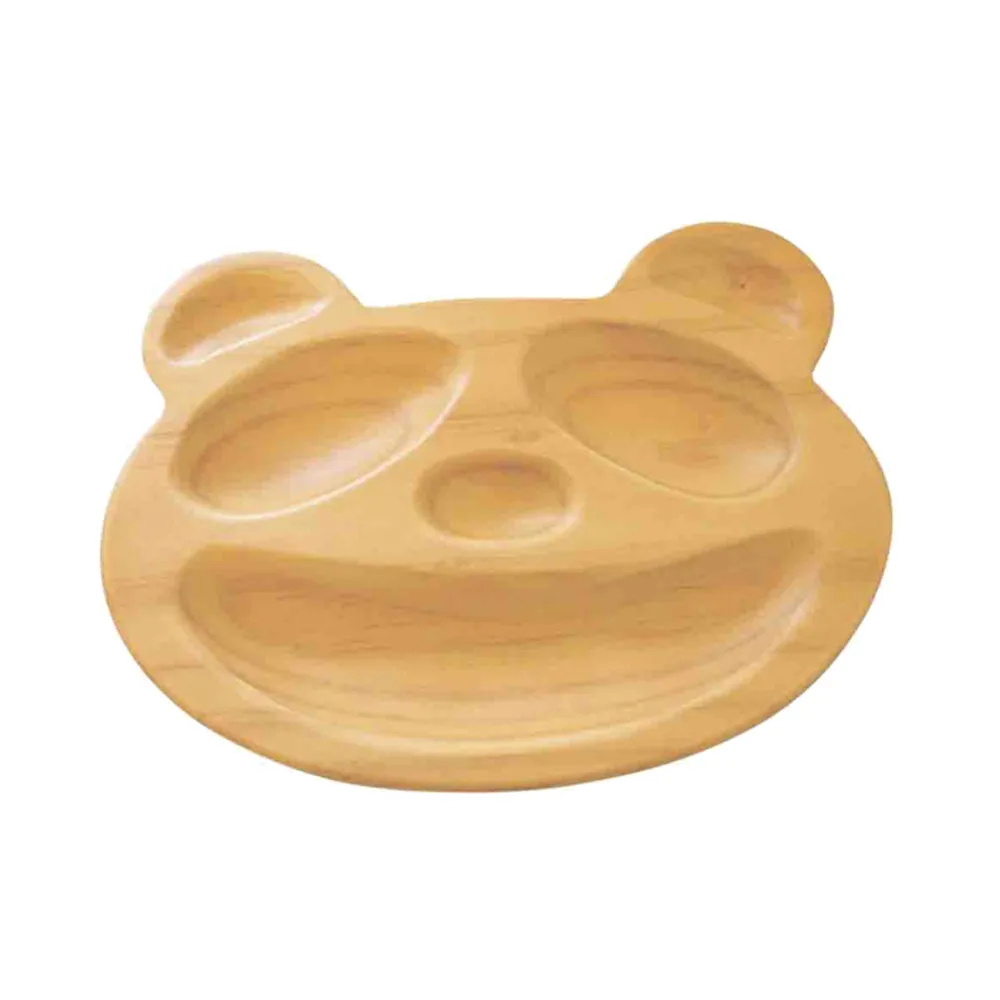 【台隆手創館】木製可愛餐盤-貓熊
