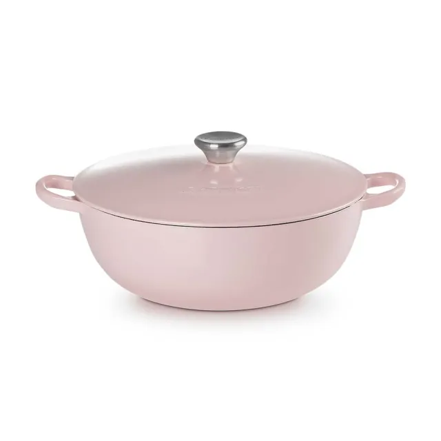 Le Creuset】琺瑯鑄鐵鍋媽咪鍋26cm 加勒比海藍/雪紡粉/海岸藍/水晶紫