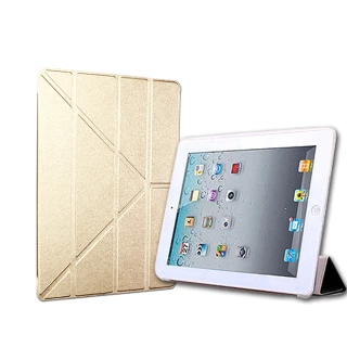 【百寶屋】iPad Pro 11吋 A1980 蠶絲紋Y折保護皮套