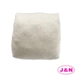 【J&N】純棉立體三角靠枕25*50-淺米色(1入)