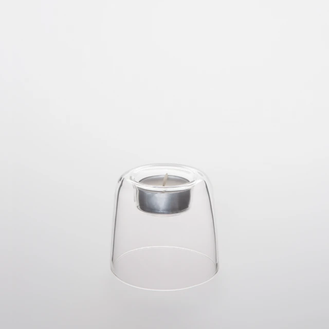 【TG】耐熱玻璃蠟燭台 70mm(蠟燭 燭台 耐熱玻璃)